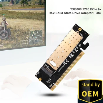 

M.2 NVMe SSD adapter M2 to PCIE 3.0 X16 controller card M key interface supports PCI Express 3.0 x16 solid state drive