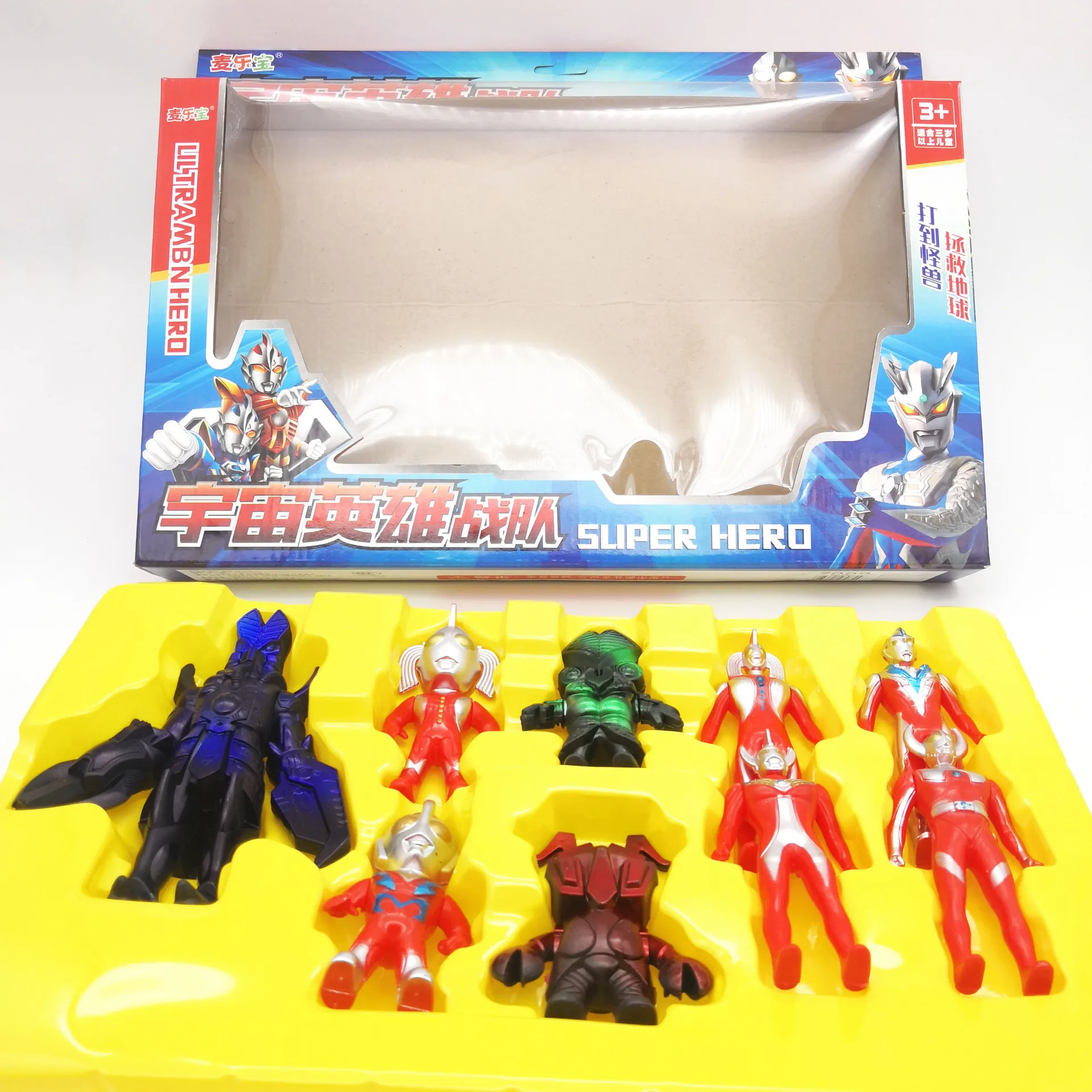 

Ott Superman Monster Model Boxed Toy 6 Ott Hero Superman 3 PCs Monster Toy