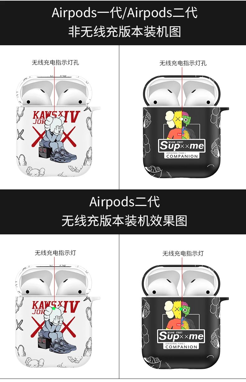 Airpods чехол airpods2 чехол Беспроводная bluetooth гарнитура чехол Чехол