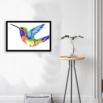 

DIY Oil Painting By Numbers 40 x 50cm Drawing By Numbers Colourful Bird Home Decor Frameless Digital Painting on Canvas