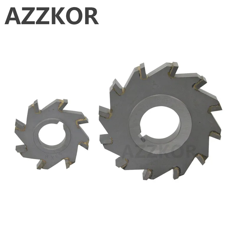 Three Sided Indexable Disc Saw Milling Cutter Alloy Coating Tungsten Steel Tool Cnc Blade Maching Flat Carbide Tools 125mm