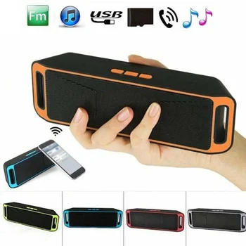 

Portable Wireless Bluetooth Speaker Waterproof USB/TF/FM Radio U Disk Charging subwoofer speaker home theater