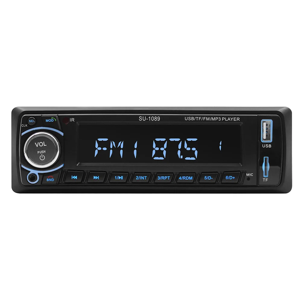 1 din Авторадио Стерео плеер Bluetooth 4,0 12 В в-тире 1Din телефон AUX-IN MP3 FM/USB/дистанционное управление для автомобиля радио