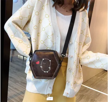 

Women Lady PU Handbags Clutch Crossbody rhombic Adjustable Straps Shoulder Bag