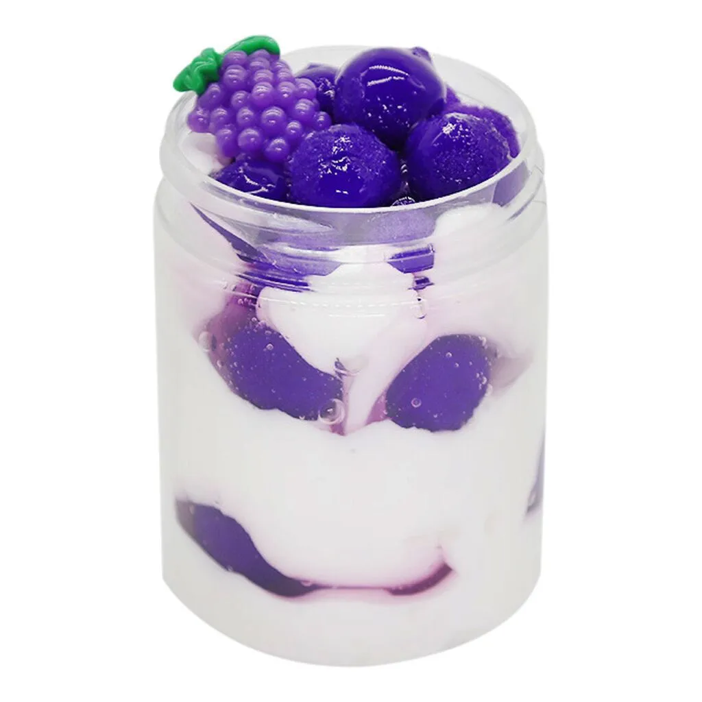 Fruit Ice-cream Slime Scented Stress Kids Clay Crystal Mud Toys Soft Clay Light Plasticine Playdough Slime Charms #B