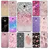 YNDFCNB – coque de téléphone en caoutchouc souple, Rose, or, paillettes, amour, étui pour RedMi note 4 5 7 8 9 pro 8T 5A 4X ► Photo 1/6