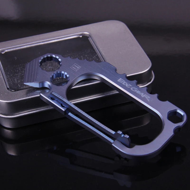 

EDC Survival Camping Hiking Outdoor titanium alloy EDC tools multifunction pocket tools opener buckle wrench EDC