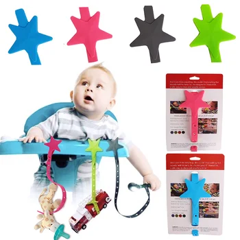 

Baby Pacifier Clip Chain Star Teether Dummy Clip Soother Chew Leash Nipple Holder Teether