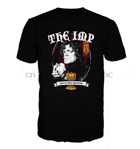 Thrones Вдохновленный футболка Тирион t!ts & wine игра имп Бог|Футболки| |