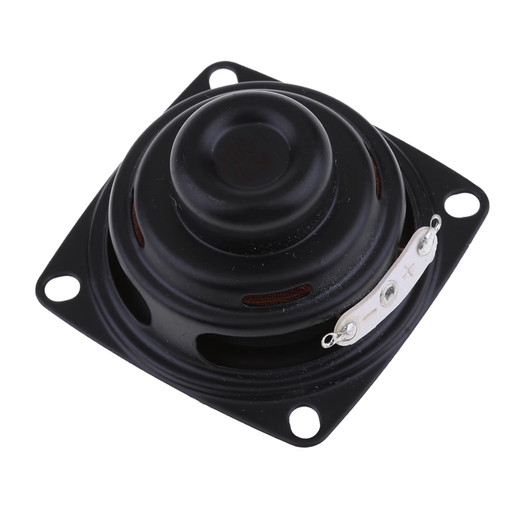 52mm 4Ohm 5W Full Range Audio Speaker Square Loudspeaker 16 Coil Rubber Side