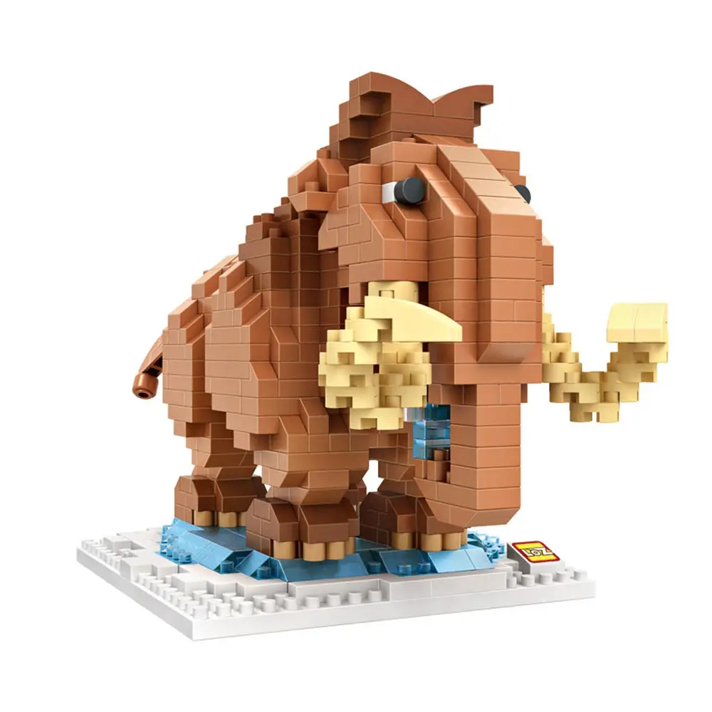 

LOZ Micro-drill Building Block Mini-particle Micro-building Block Cartoon Mammoths Children Girls and Boys Toys 9731