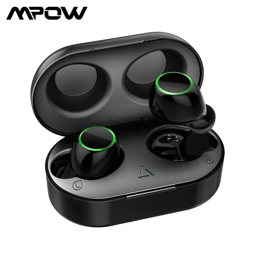 Модернизированные Mpow T6 TWS наушники Bluetooth 5,0 наушники IPX7 водонепроницаемые беспроводные наушники с сенсорным управлением для Windows iOS Android