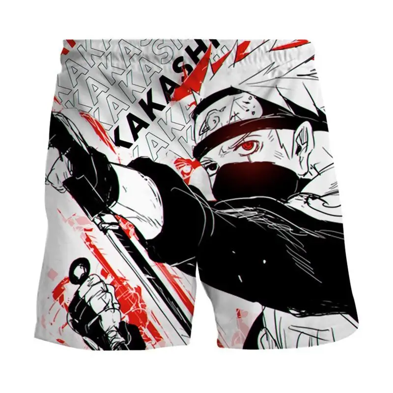 Anime Ninja Cosplay Men Shorts 3D Digital Printing Male Beach Pants Summer Mew Casual Sweat Shorts Streetwear Hip Hop Clothing casual shorts for women