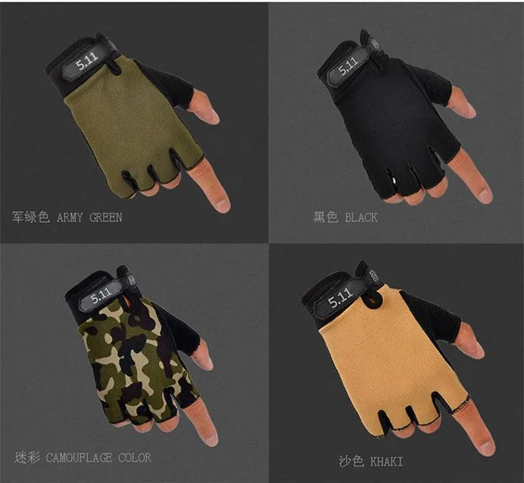 

511 Half-finger Gloves Outdoor Sports Riding Thin Type for Spring And Autumn Tactical Sun Blocking Anti-slip