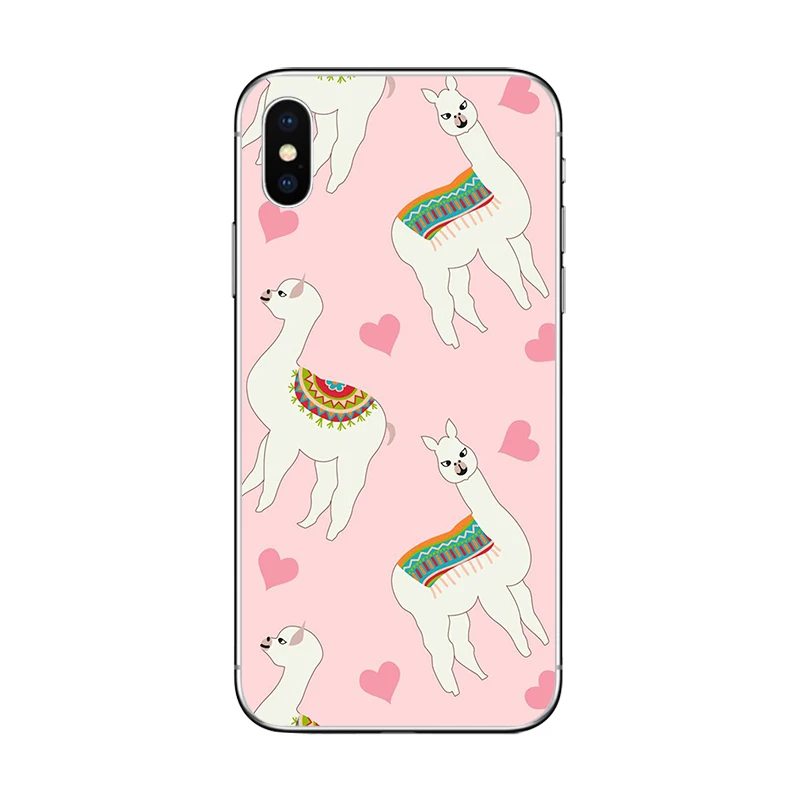Милый мягкий силиконовый чехол cicibers с ламой и альпакой для iphone 11 Pro Max X XR XS MAX 7 8 6 S