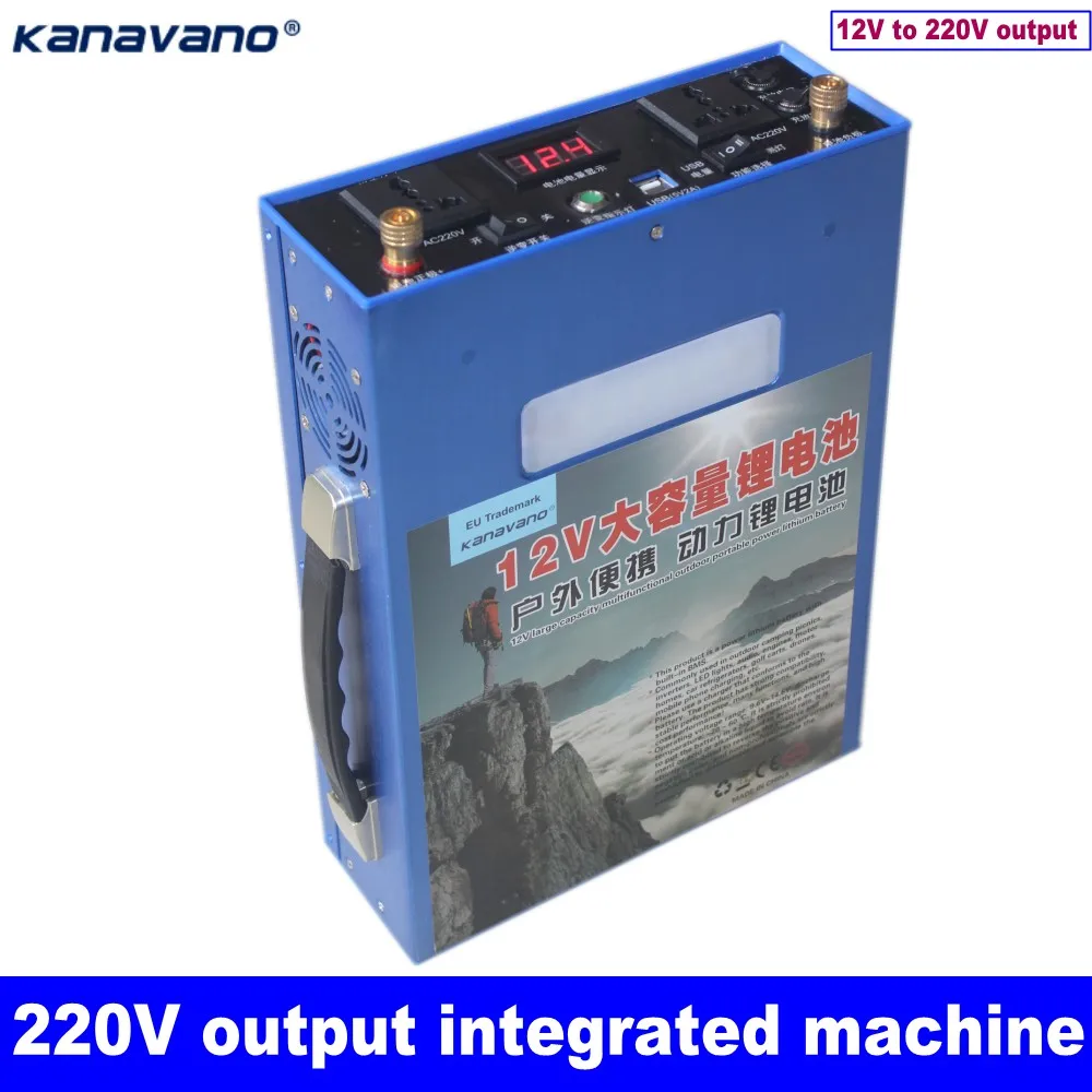 12V инвертор 220V power bank литиевая батарея аккумуляторная станция батарейного