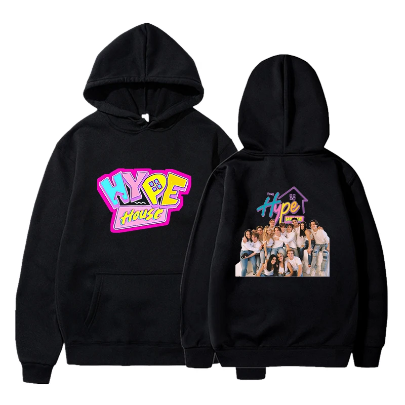 

2020 Hoodies Women THE HYPE HOUSE Print Leisure Oversize Pullovers Korean Style Warm Kawaii Womens Loose Sweatshirts Streetwear