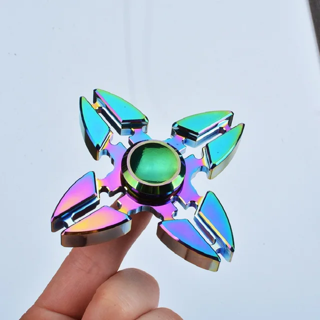 Fidget Hand Spinner Zinc Alloy Metal Gyro Hand Top Spinner Toys Rainbow Toys Christmas Gift Kids Adults Finger Spiner Relief Toy 3