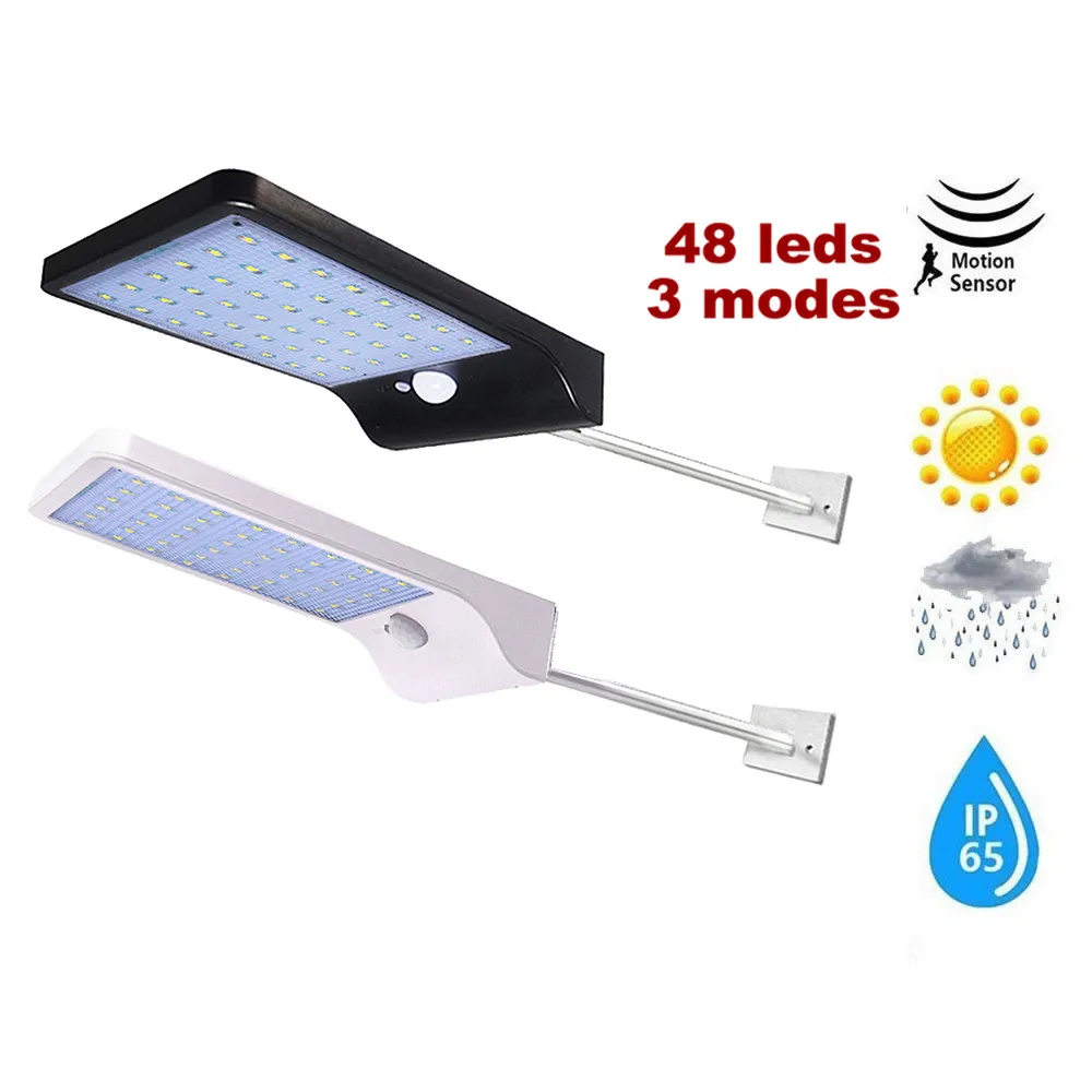 

Solar Lamp Outdoor Led Light PIR Motion Sensor LED Solar Power Wall Street Garden Light Security Spotlight Waterproof Decoration