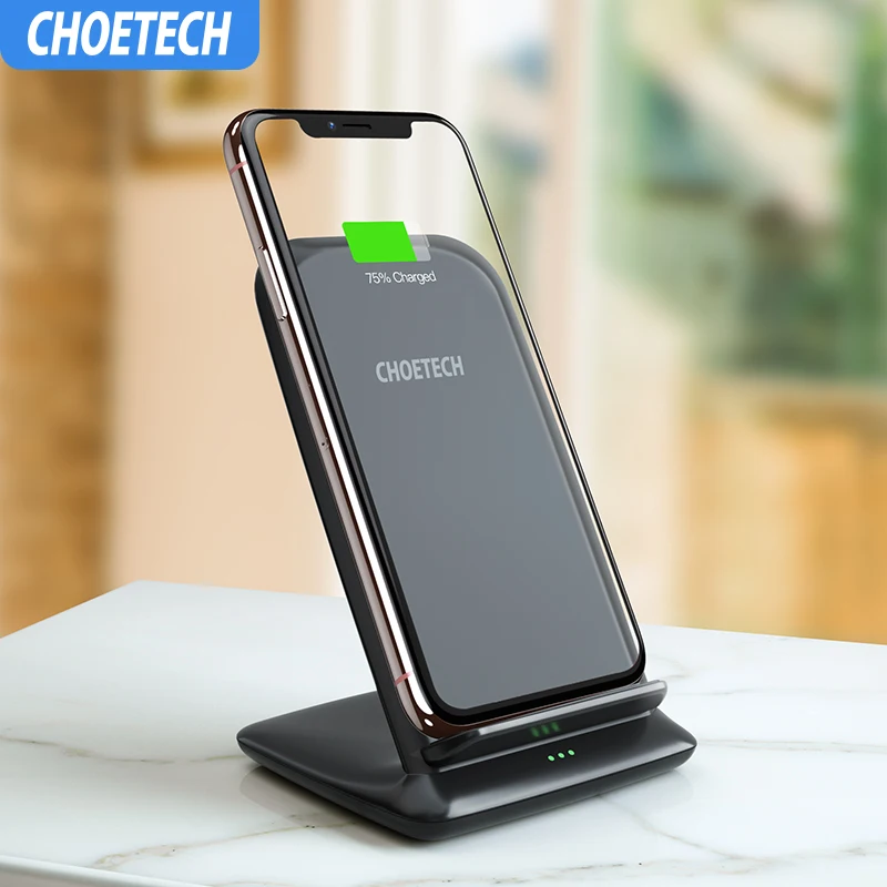 

CHOETECH 15W QI Wireless Charger for LG V30 V30+ V35 G8 Fast Wireless Charger for Iphone Xs Max XR X 8 for Samsung S10 S9 S8 pad