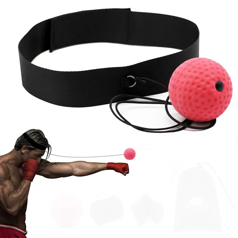 

Boxing Reflex Speed Punch Ball Training Hand Eye Coordination with Headband Improve Reaction Muay Thai Gym Exercise Equipment