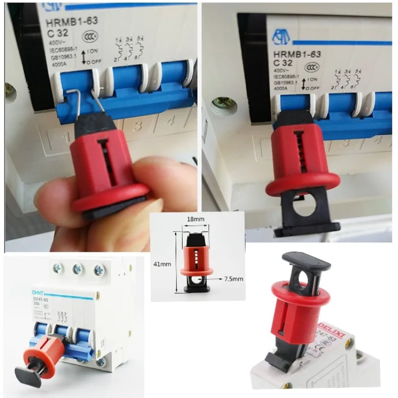 Cães, Toggle Lock, Bloqueio de Segurança Disjuntor, Push Pin, 10pcs por lote