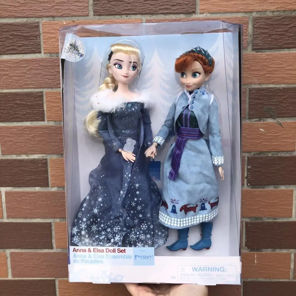 Boneca original da disney, 33cm, boneca frozen, elsa, anna
