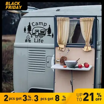 

Funny camp Car Stickers Car Truck Body Side Door Sticker Decal Graphic Universal Car Side Door Stickers