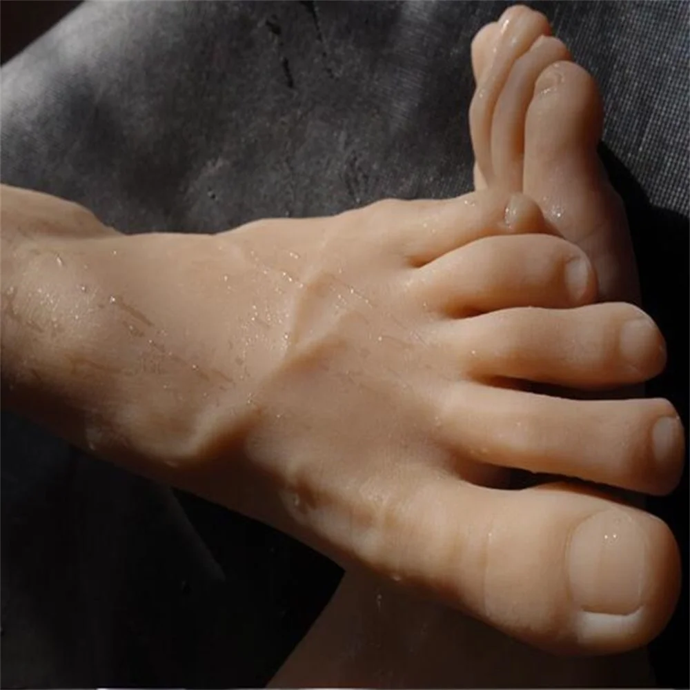 Real 44yard Male Foot Mannequin Body Blood Vesse Silicone Photography Silk Stockings Jewelry Model Soft Silica Gel 1PC C749 | Дом и сад
