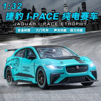 

1:32 I-PACE Race Car Diecasts & Toy Vehicles Metal Car Model Sound Light Collection Car Toys For Children Christmas Gift