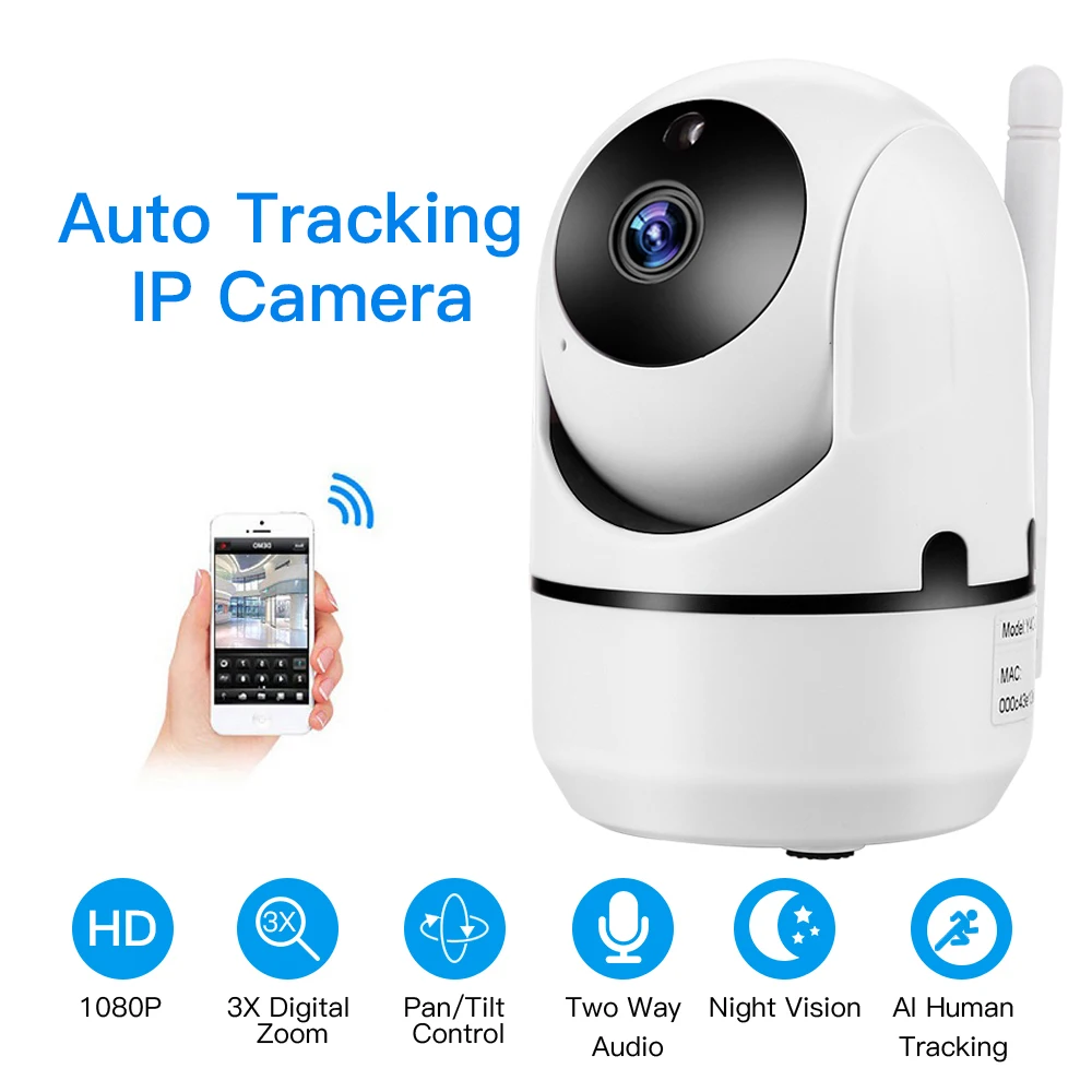 

1080P Cloud Wireless IP Camera Intelligent Auto Tracking Of Human Home Security Surveillance CCTV Network Mini Wifi Cam ipcam