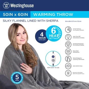 

SElune High Grade Warm Heater Velvet Electric Heating Blanket 4 Gear Temperature Timing Controller Room Electric Blanket Pad Mat