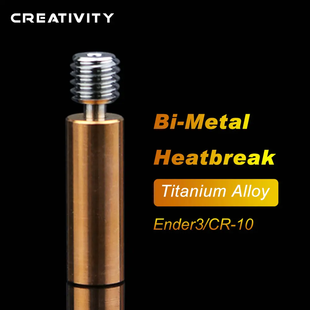 Bi-Metal Heatbreak Ender3 CR10 титановый сплав V6 горловины запчасти для 3D-принтера CR6 SE E3D MK3 Hotend