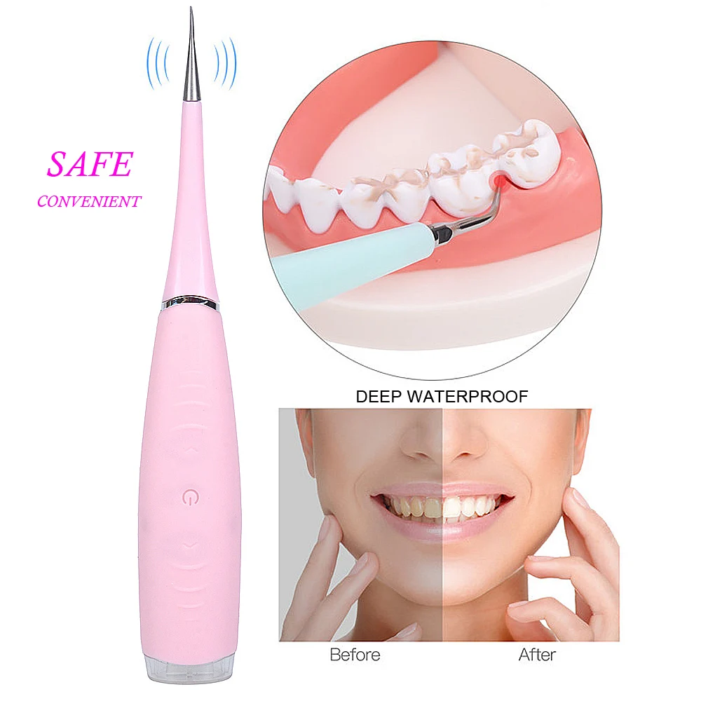 NEW Dental Scaler 360 Degrees Intelligent Automatic Sonic Electric Toothbrush U Type Tooth Brush Tooth Teeth Whitening USB Charging Dental Scaler - Цвет: NEW Dental Scaler