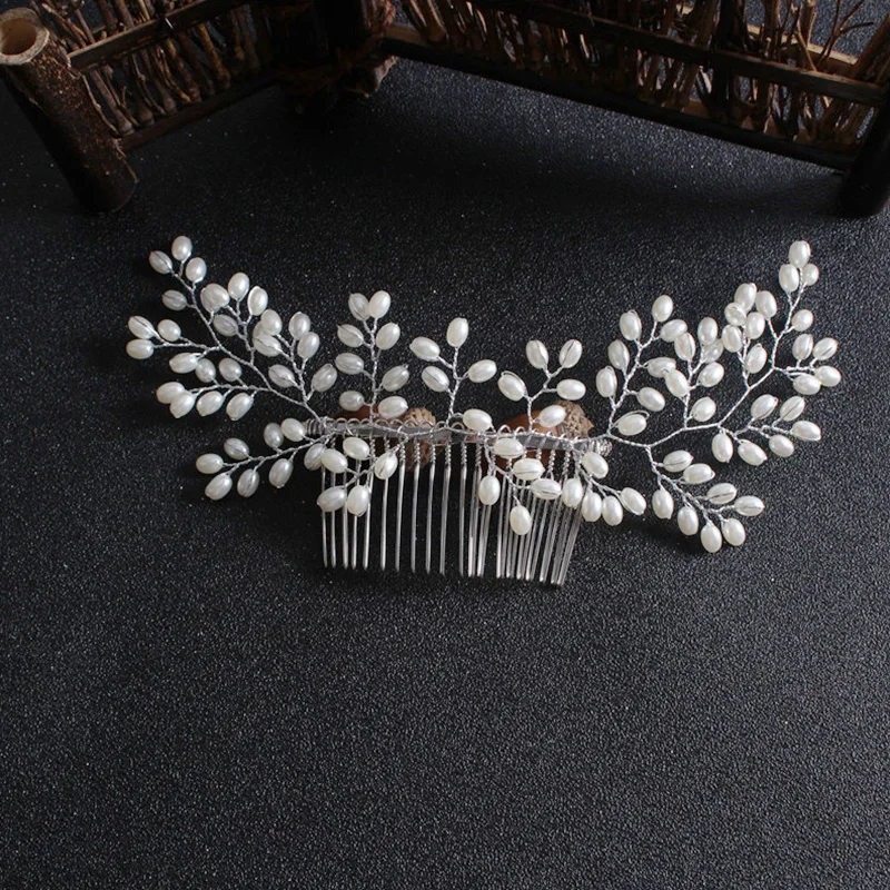 Bijoux de cheveux Mariage Mariage crochets 11 perles perles bijoux Haarklammern perl 