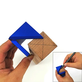 

90 Degree Line Drawing Machine Right Angle Line Drawing Carpenter Round Center Line Scribe Woodworking Tool