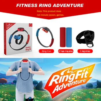 

Fitness Ring with Adjustable Elastic Leg Strap Sport Band Adventure Game Lightweight & Comfortable for Nintendo Switch NS Joycon
