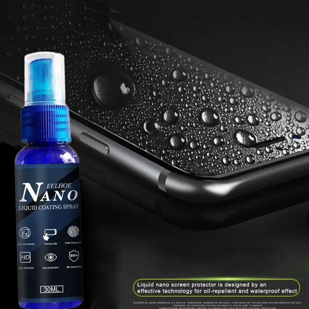 Agente de recubrimiento para arañazos, película protectora de pantalla Nano líquida, resistente a arañazos, compatible con espejo de coche, IPhone, Samsung, teléfonos L