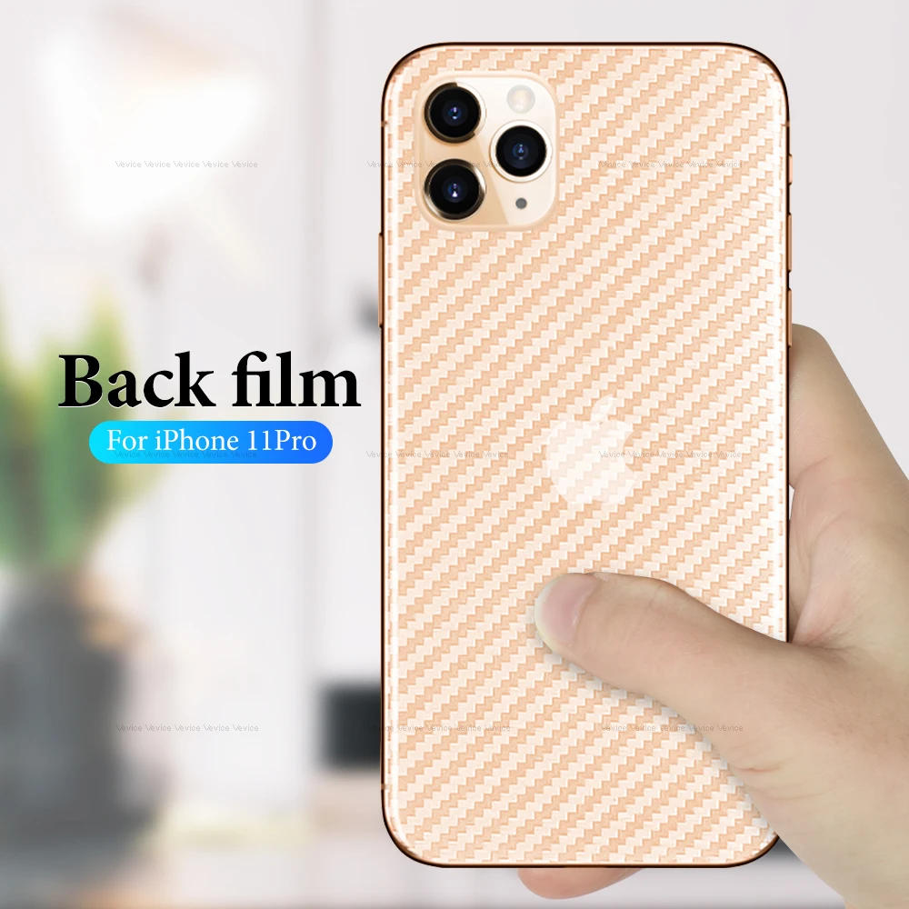 Мягкая пленка из углеродного волокна для iPhone 11 Pro Max 6 7 8 6S Plus наклейка с защитой