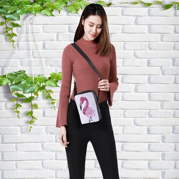 

CROWDALE Women Messenger Bags 3D-Denim flamingo Shoulder Bag Handbags The swan photo Children Crossbody Bag handbags new design