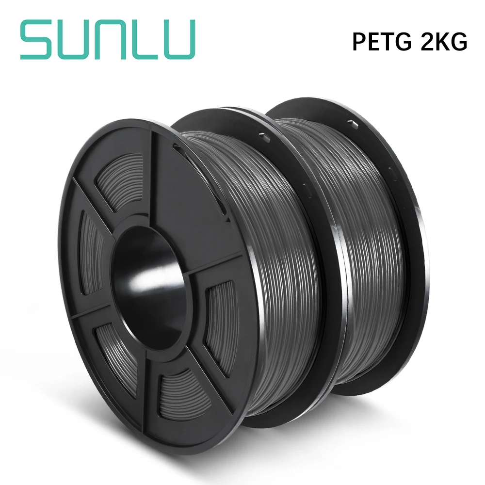 SUNLU PETG 2 Rolls 1KG/Roll 1.75MM High transparency And Good Gloss 3D Printing Filament Suitable For All FDM Printers | Компьютеры и