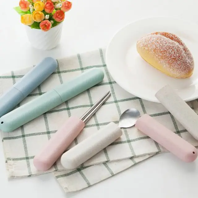 1Dcs Hordozható Tok Búzaszalma Utazási Fogkefe Pálcika Ceruza Doboz Fogporálló Kefék Protector Alapvető Eszközök