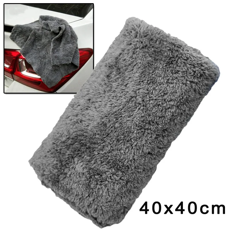 Микрофибра домашнее автомобильное Полотенце ультра мягкое супер абсорбирующее безкройное полотенце для мойки и сушки 40x40 см Новинка