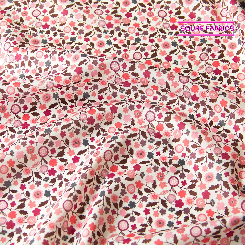 Полметра свободы ткани Tana газон хлопок причудливый цветок ткани одежды