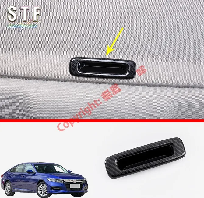 

Carbon Fiber Style Interior Sunroof Handle Cover Trim For Honda Accord MK10 2018 2019 Car Accessories Stickers W4