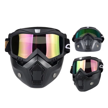

Universal Motorcycle Goggles Filter Mask Separable Mask Helmet for honda CRF125F CRF150F CRF150R CRF230F CRF250X CRF450R CRF
