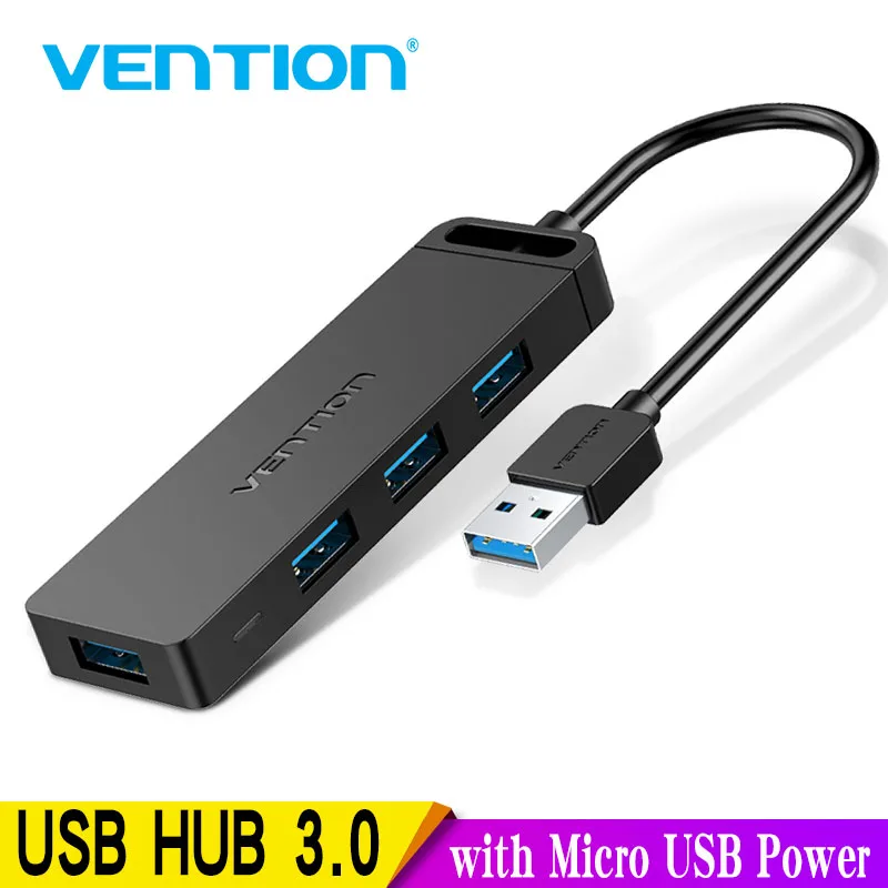 USB концентратор Vention с 4 портами 3 0 OTG 2 0|USB-хабы| |