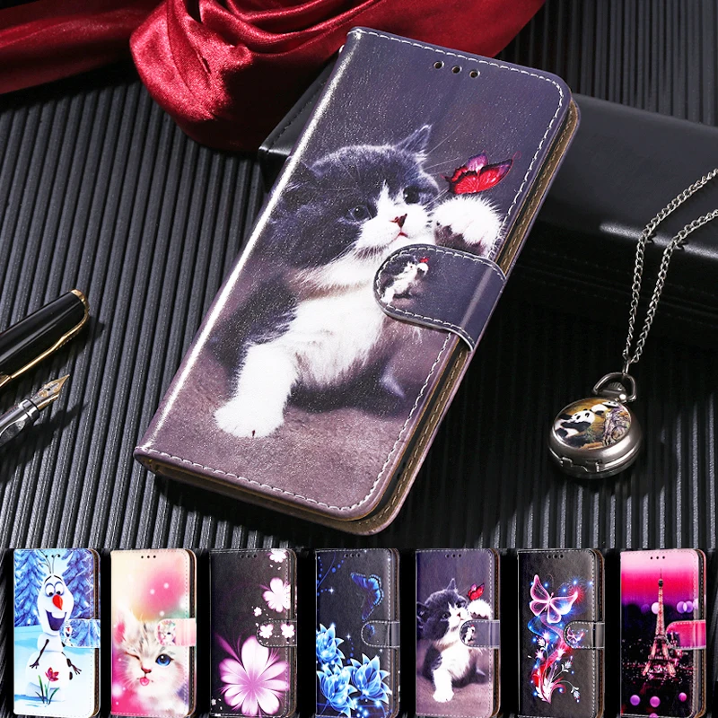 Кожаный чехол с откидной крышкой на Redmi 9A 7A 3s 6A 6 5 Plus 4X 4A 5A 8A Note 7 Pro для Xiaomi Mi A3 A1 A2 Lite 4