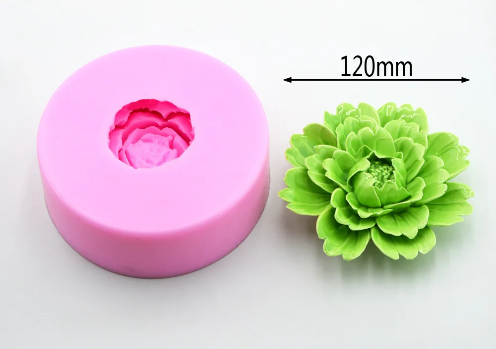 3D форма пиона силиконовые формы для помадки цветы ручной работы мыло свечная глина фимо Форма торт выпечки инструменты для свадебного декора k425