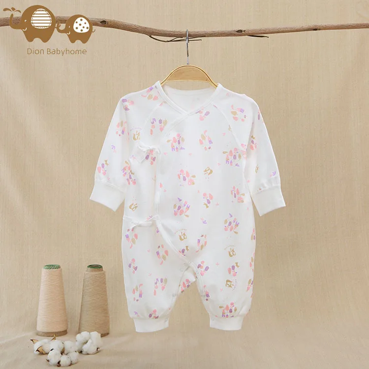 

2019 Spring And Autumn New Style 0-3 Month Newborn Clothes for Babies Boneless Pure Cotton Butterfly Romper Infant Bandage Cloth